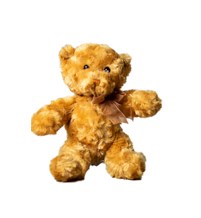 8" Stuffed Small Bear Plush - Brown