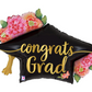 31" Floral Congrats Grad Cap