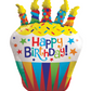 36" Jumbo Happy Birthday Cupcake Gellibeans