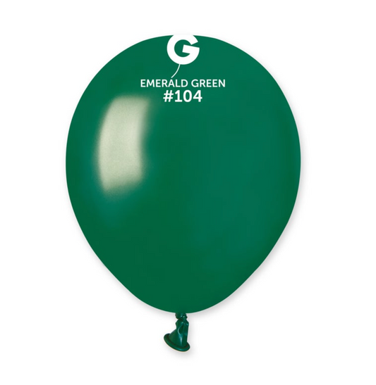 5 inch - #104 Bottle Green (Emerald Green) Standard Color Gemar- 100 PC