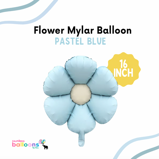 16" Pastel Blue Flower Balloon (AIR-FILL ONLY)