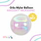 15" Holographic Clear Foil ORBZ (Self-sealing) Balloon