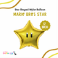 17" Mario Bros Star Shape Mylar Balloon