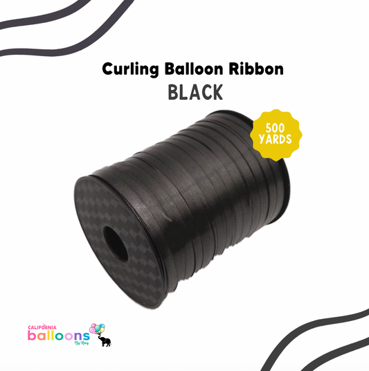 Balloon Curling Ribbon - BLACK - 500 YDS