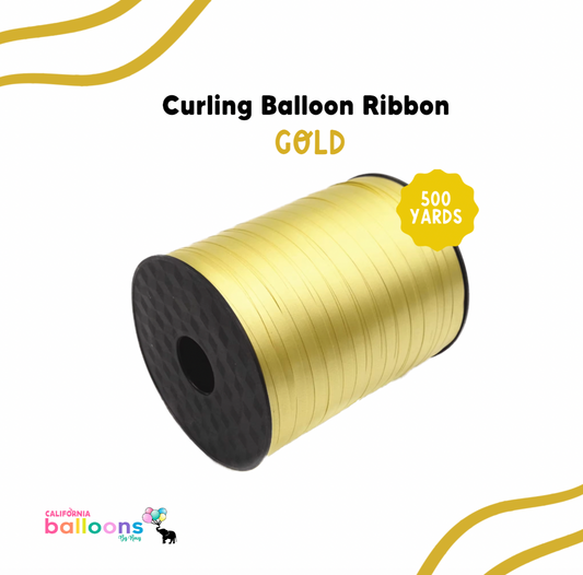 Balloon Curling Ribbon - GOLD - 500 YDS