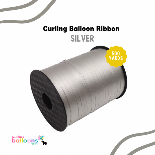 Balloon Curling Ribbon - SILVER - 500 YDS