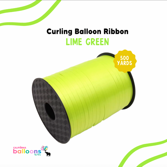 Balloon Curling Ribbon - Lime Green - 500 YDS