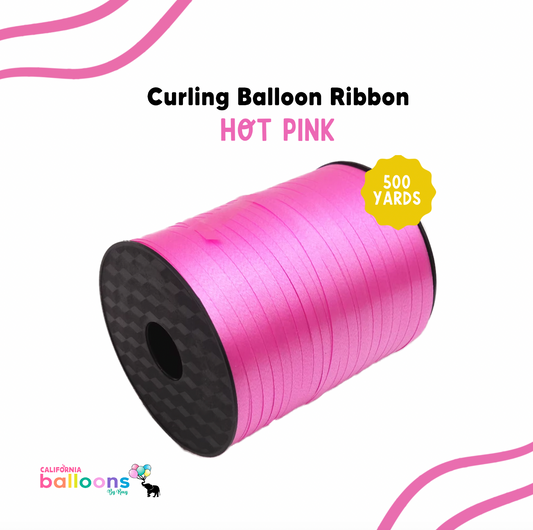 Balloon Curling Ribbon - HOT PINK - 500 YDS