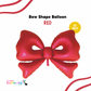 50" JUMBO Open Bow Shape Balloon - RED
