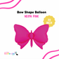 30" Neon Pink Bow Shape Balloon
