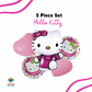 Hello Kitty Inspired Mylar Balloon Bouquet, 5 pc