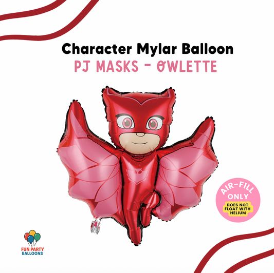 22" PJ Masks Inspired Foil Balloon - Owlette (AIR-FILL ONLY)