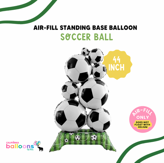44" Soccer Balls Standing Balloon Base Foil Balloon