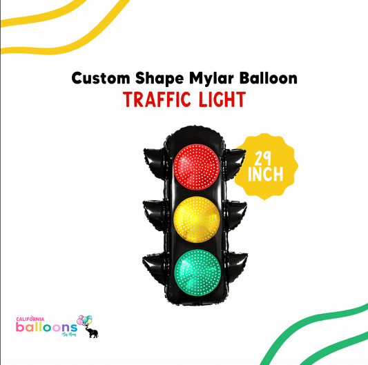 29" Traffic Light Shape Mylar Balloon