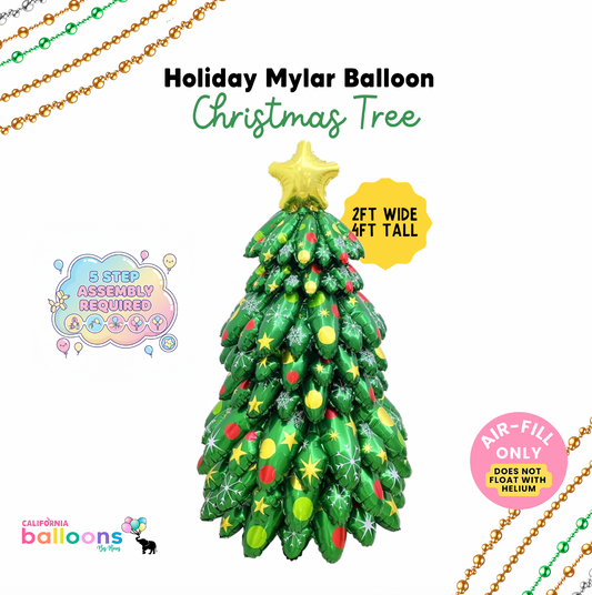 4ft Balloon Christmas Tree - Standing Base - (AIR-FILL ONLY)