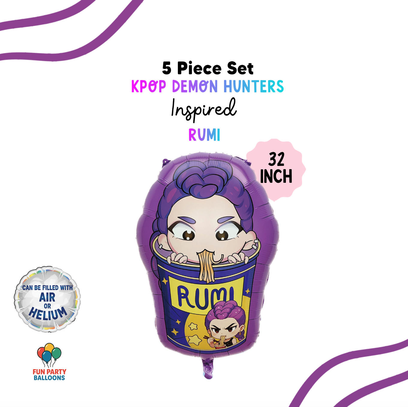32"  K-Pop Character Balloon - Rumi