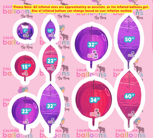 15" Silver Mylar ORBZ (Self-sealing) Balloon