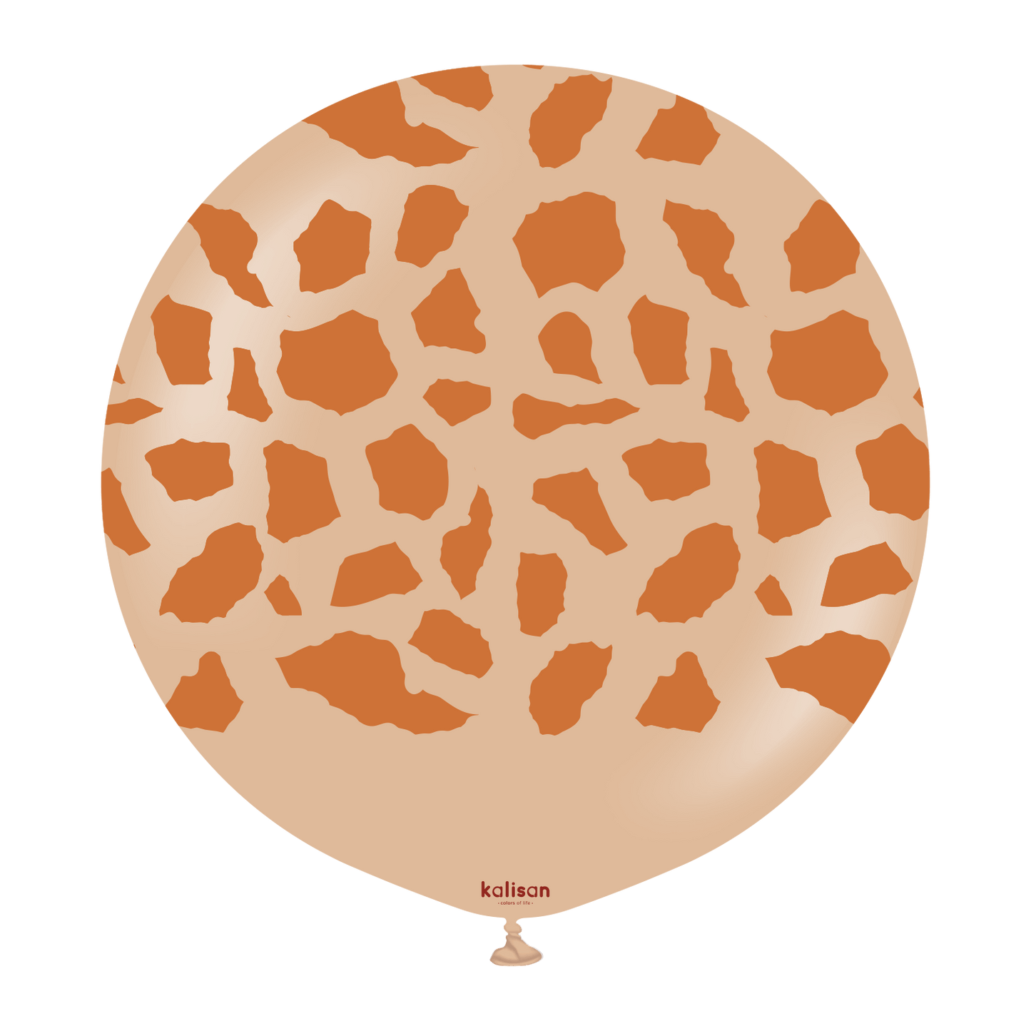 24 inch Safari Giraffe Printed Balloons - Desert Sand Kalisan Latex - 1 PC