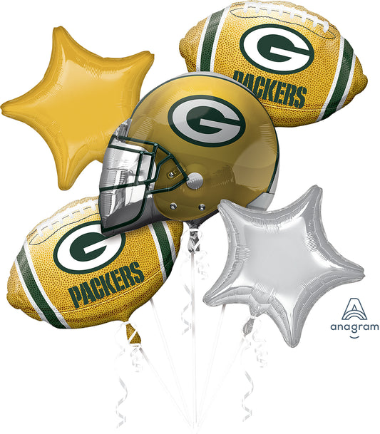 NFL Packers 5 PC Balloon Bouquet