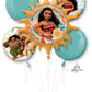 Moana 5 Pc Balloon Bouquet