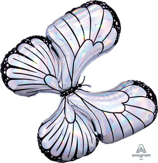 Foil 30 Inch Holographic Monarch Butterfly