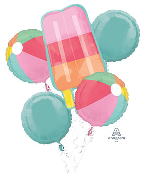 Summer Popsicle Balloon Bouquet 5pc