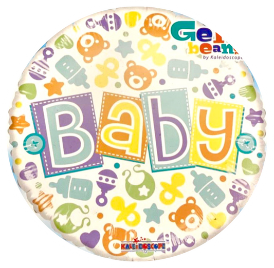 18" BABY Theme Circle Shape Foil