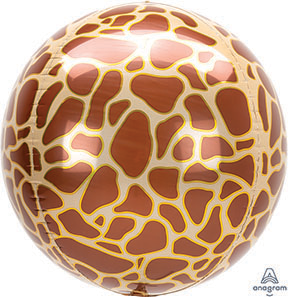 15" Giraffe Print Orbz Balloon