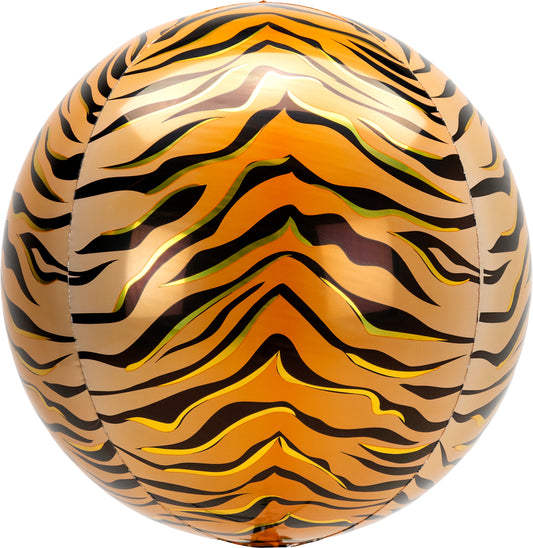 15" Tiger Print Orbz Balloon