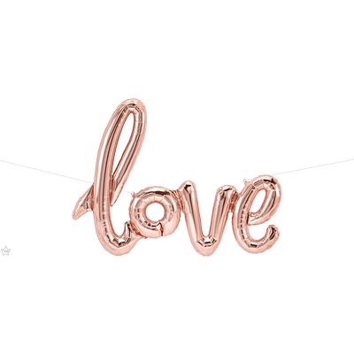 Air-Filled Foil Cursive "Love" Balloon Sign