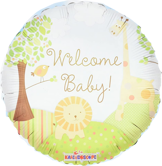 18" Welcome Baby! Circle Shape Foil