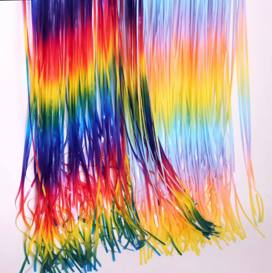 3 X 6 FT Rainbow Fringe Curtain