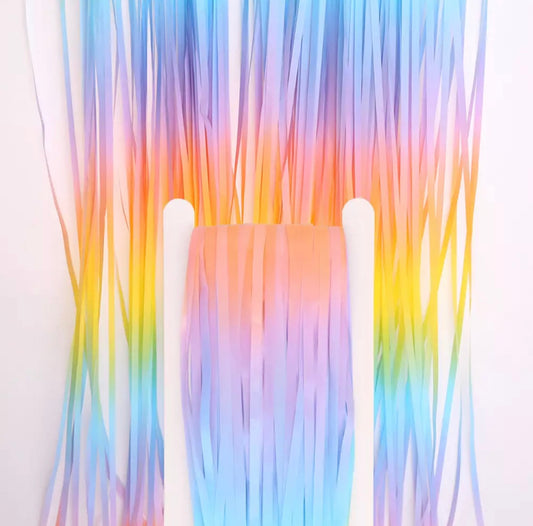 3 X 6 FT Rainbow Fringe Curtain