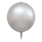 15" Silver Matte Foil ORBZ (Self-sealing) Balloon