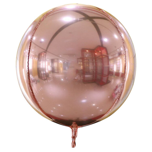 15" Rose Gold Chrome Foil ORBZ (Self-sealing) Balloon