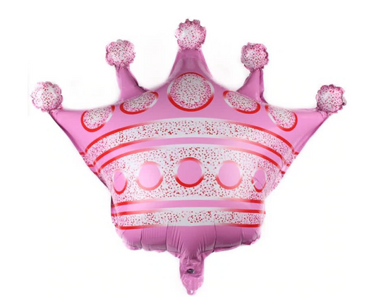 30" Pink Crown Foil Balloon