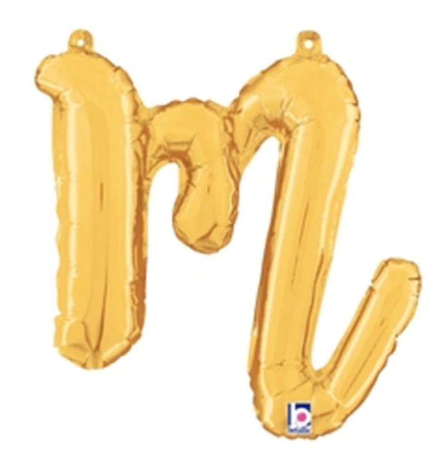 14″ Script Letter ″M″ GOLD