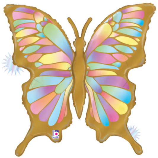 33″ Opal Butterfly Foil Balloon