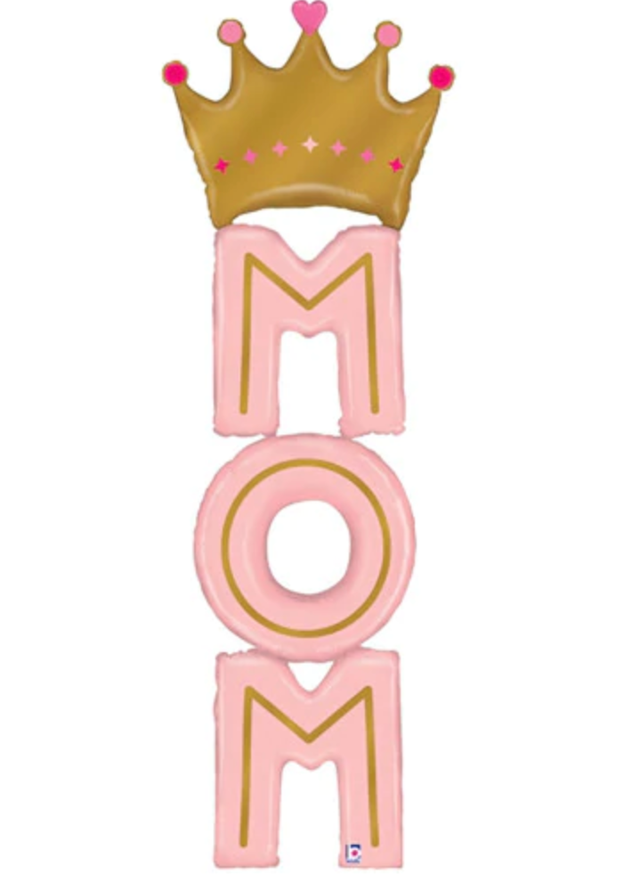 73″ Special Delivery MOM Crown ~ 6 FT Mylar