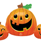 Jack-o-Lantern Pumpkin bunch Foil Supershape Balloon