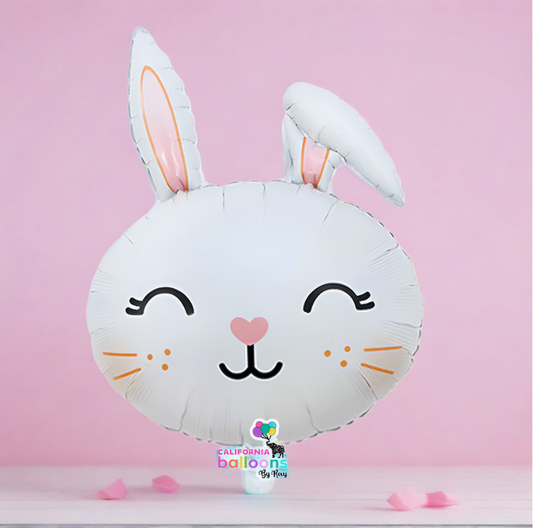 21" Bunny Rabbit Head Mylar Balloon