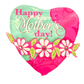 24" Happy Mother's day! Heart Shape Balloon