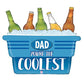 33″ Coolest Dad Cooler Mylar Balloon
