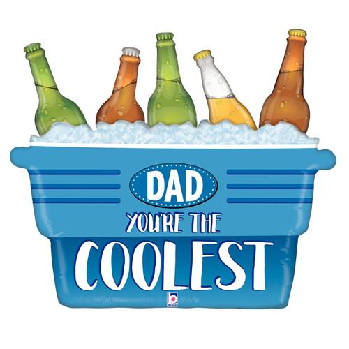 33″ Coolest Dad Cooler Mylar Balloon