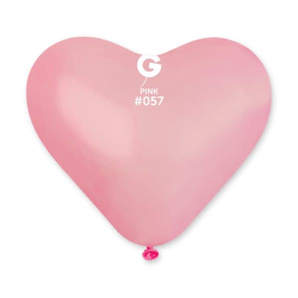 CR10: #057 Pink Standard Color Heart Shape 10in