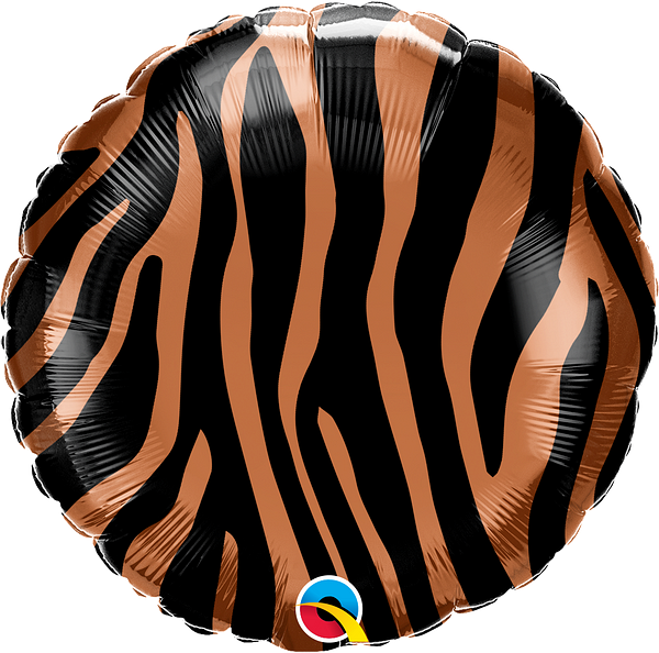 18" Tiger Print Foil Balloon