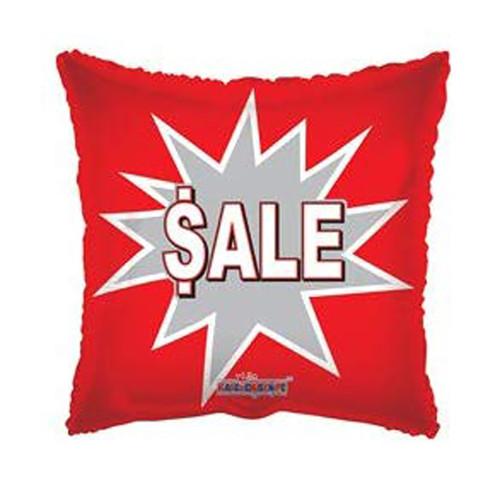 18" $ale Red Mylar Balloon