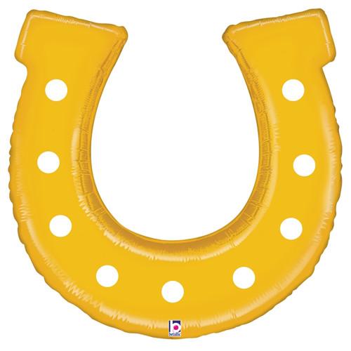 25″ Golden Horseshoe Shape Balloon