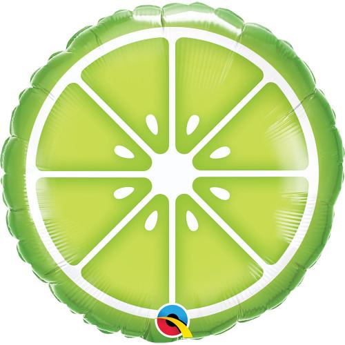 18″ Sliced Lime Mylar Balloon