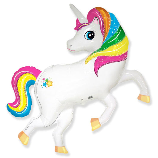 41" Rainbow Unicorn Shape Foil Balloon